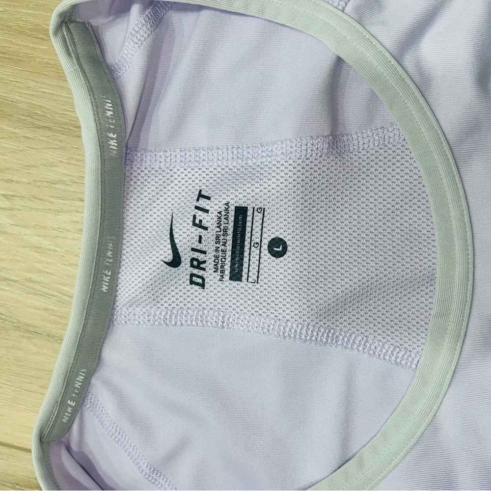 Nike Dri-FIT Tennis Lavender Sports Set - Skort (sz M) and Shirt (sz L) - Picture 11 of 11